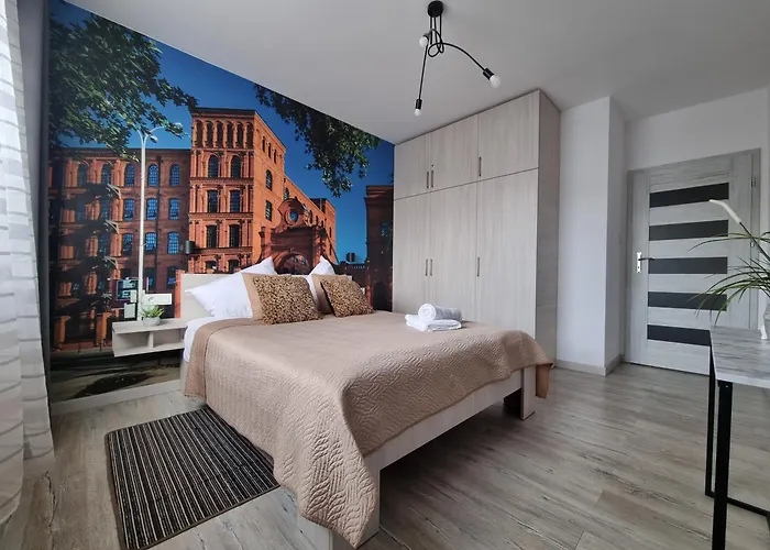 Q Grand - 3 Pokojowe Klimatyzowane Przy Manufakturze Z Garazem Gratis, Fv דירה לודז'