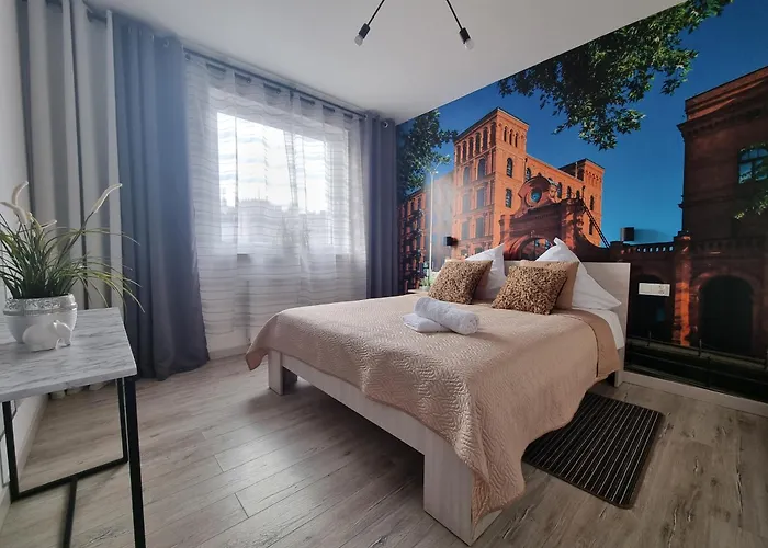 Q Grand - 3 Pokojowe Klimatyzowane Przy Manufakturze Z Garazem Gratis, Fv شقة *