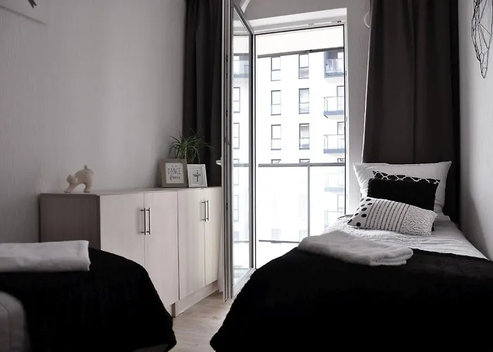 דירה Q Grand - 3 Pokojowe Klimatyzowane Przy Manufakturze Z Garazem Gratis, Fv לודז'